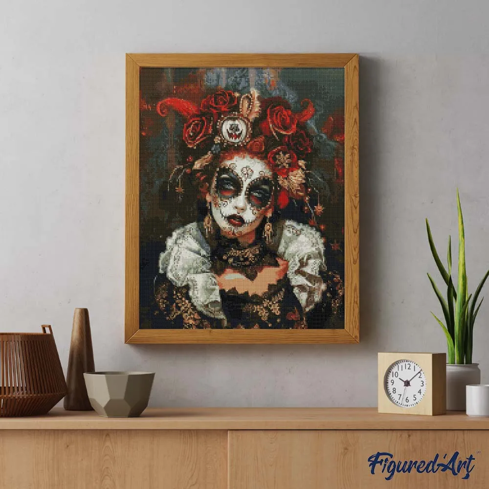 Figured'Art Halloweenkostuum diamond painting 40x50 cm portret