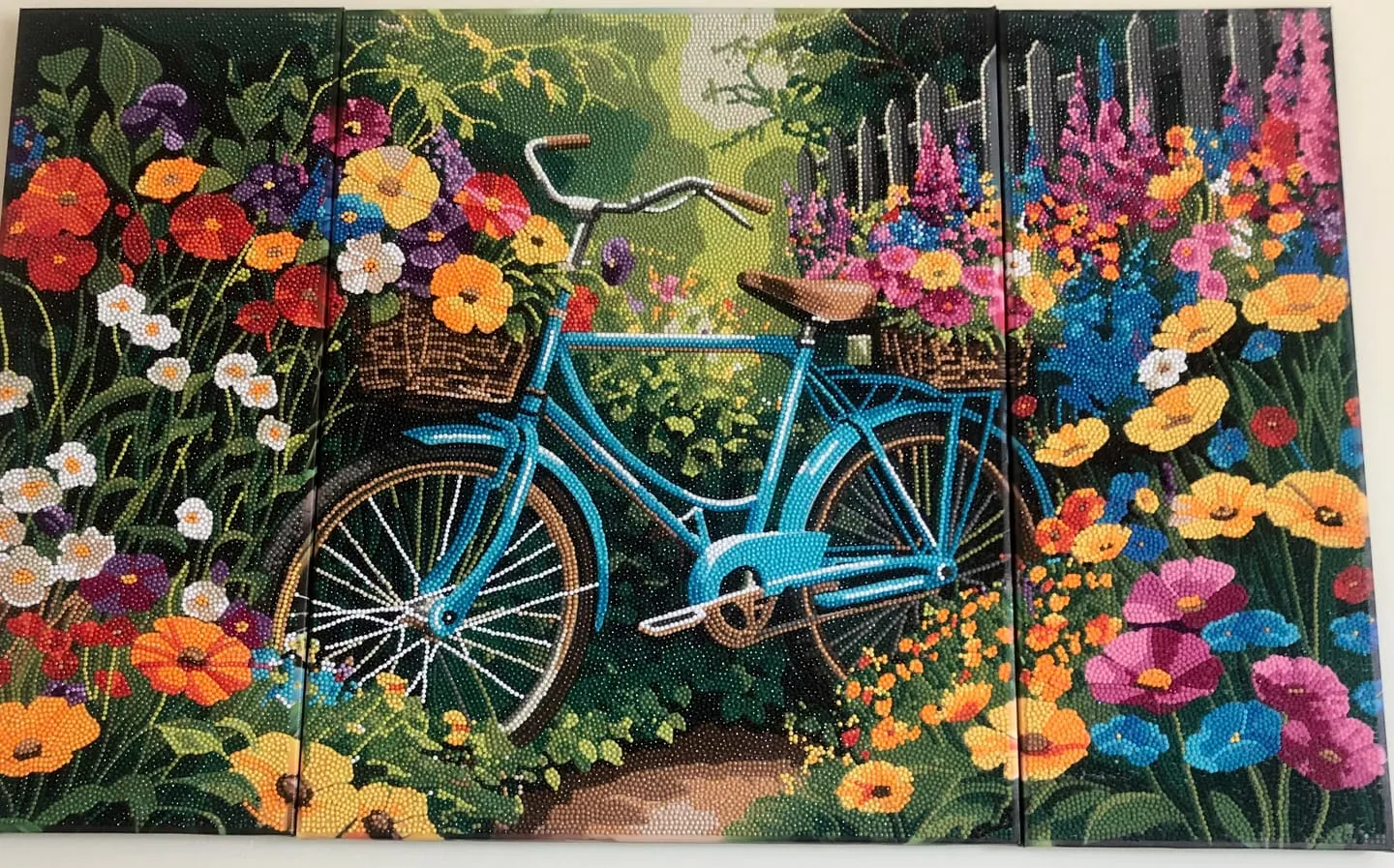 Craft Buddy Crystal Art Summer Stroll canvas drieluik set van 3