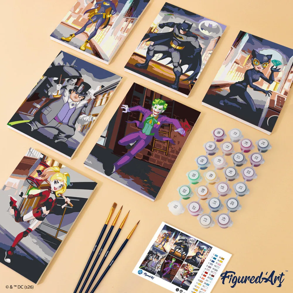 Figured'Art Mini Batman in Gotham City Schilderen op Nummer 6x 15x20
