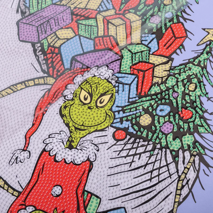 Craft Buddy Crystal Art Grinch Scroll 40x50cm partial kerst