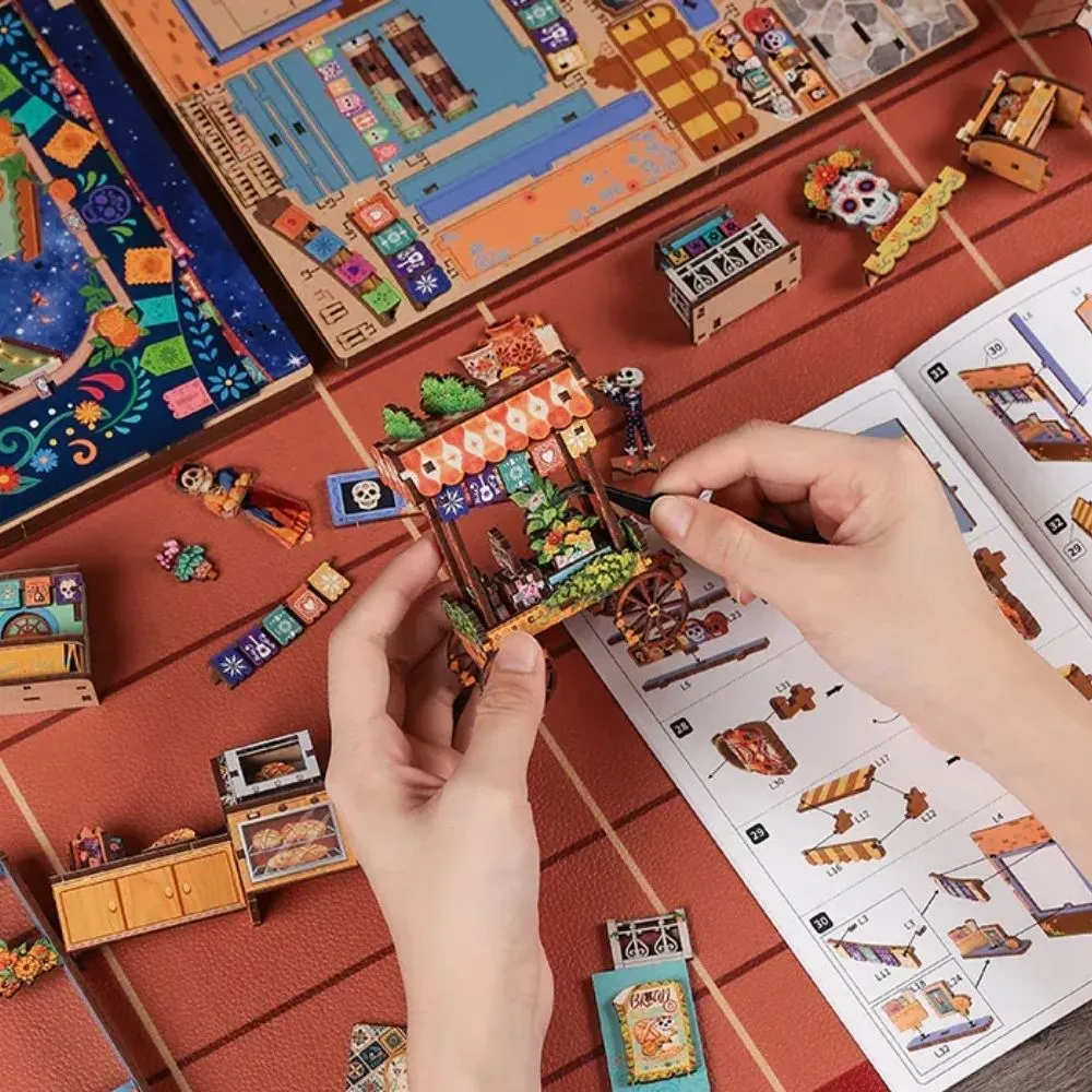 Figured'Art Plein van de Doden book nook kit halloween 350 delen