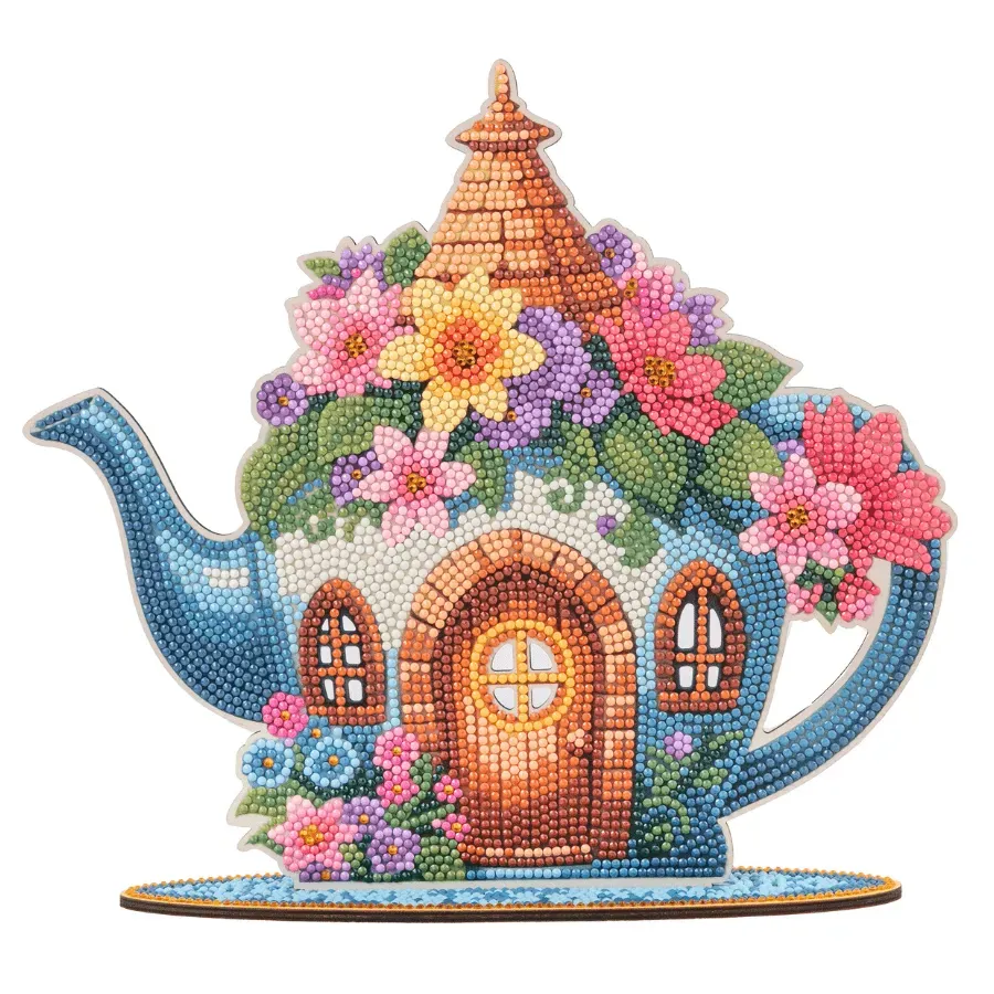 Craft Buddy Crystal Art Flower Teapot diamond painting 24 cm