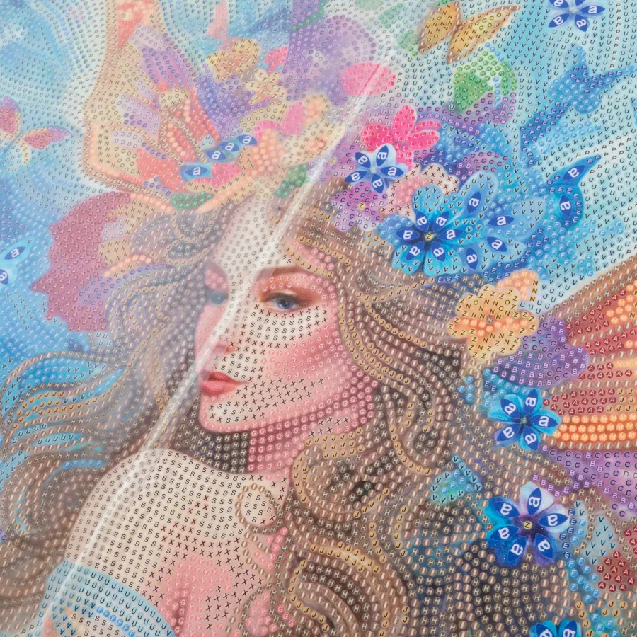 Craft Buddy Crystal Art Kaleidoscopic Fairy diamond painting canvas 40x50cm