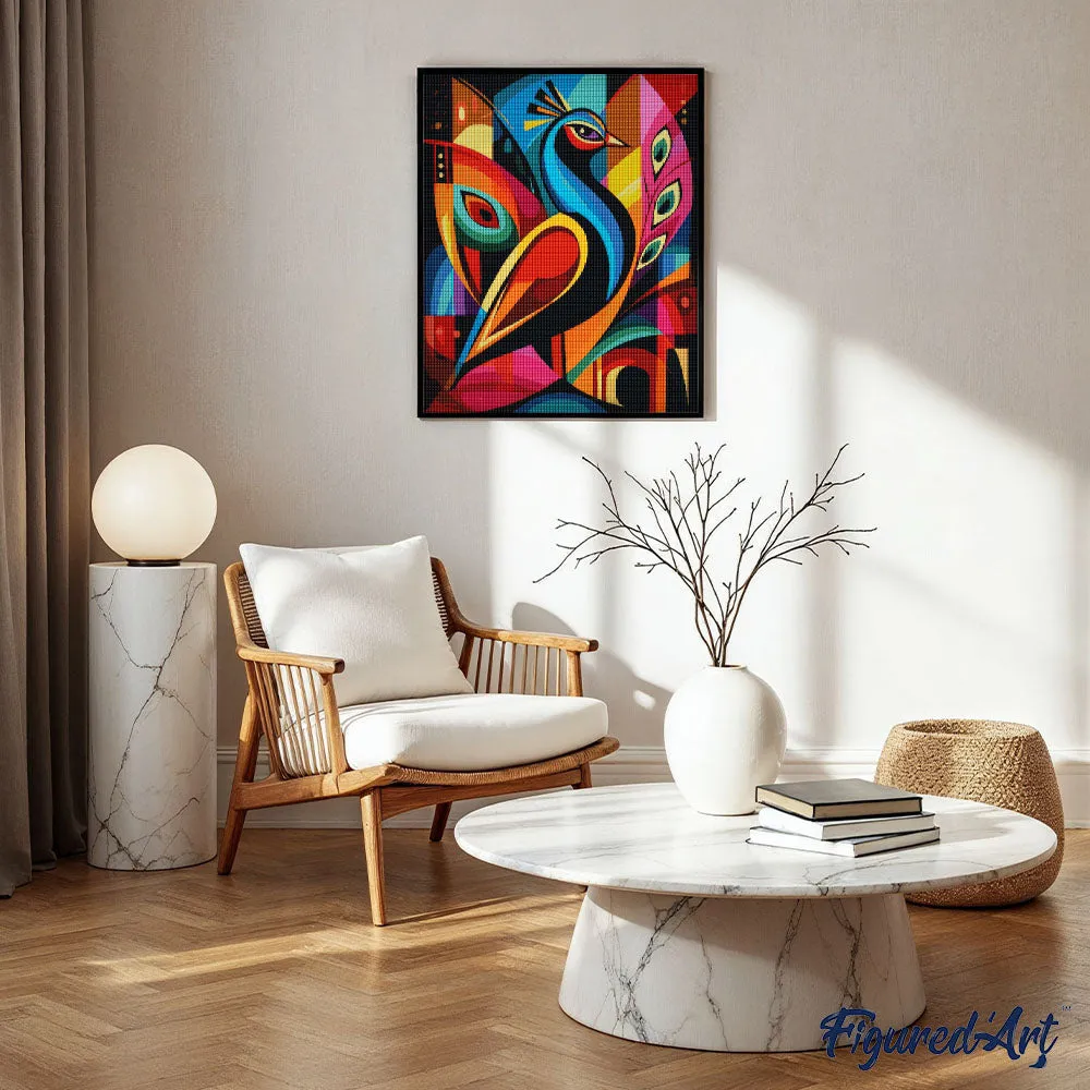 Figured'Art Gedurfd Abstract Pauw 2 diamond painting full drill