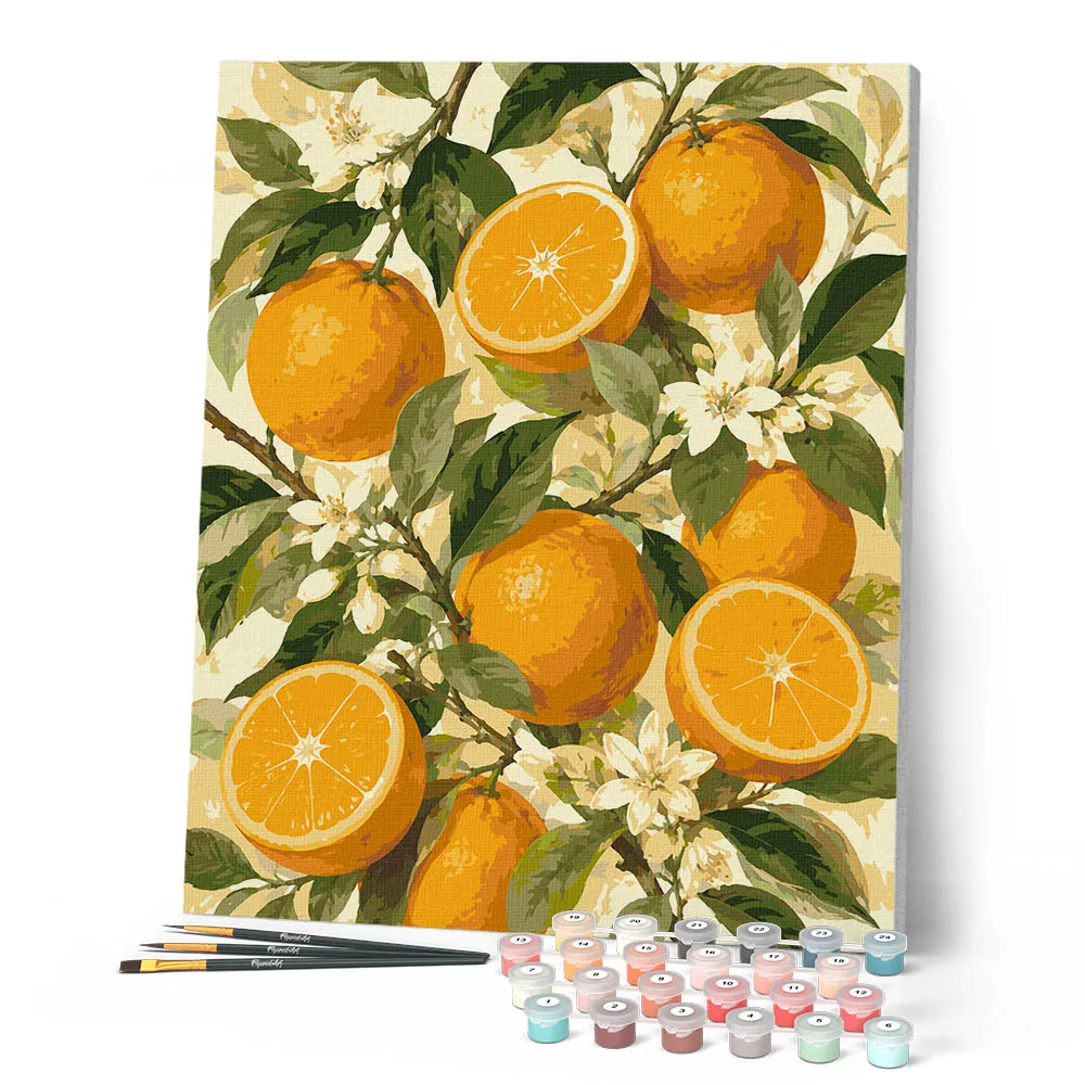 Figured'Art Zoete citrusvruchten schilderen op nummer 40x50cm fruit