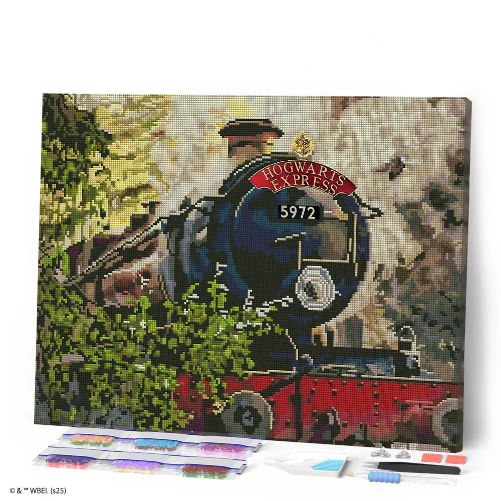 Figured'Art Hogwarts Express diamond painting 40x50cm ingelijst