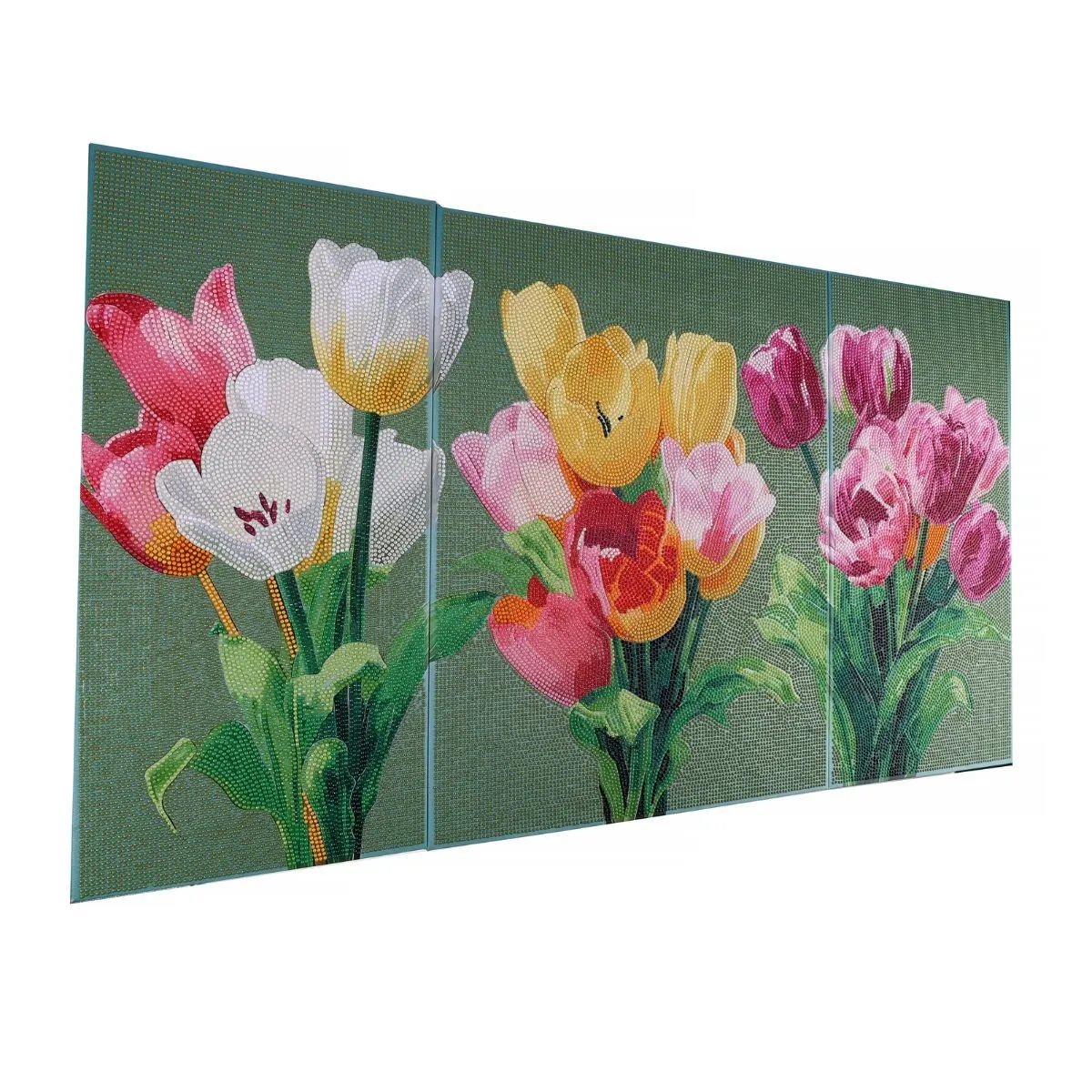 Craft Buddy Crystal Art Echoes of Spring triptiek tulpen 3-delig