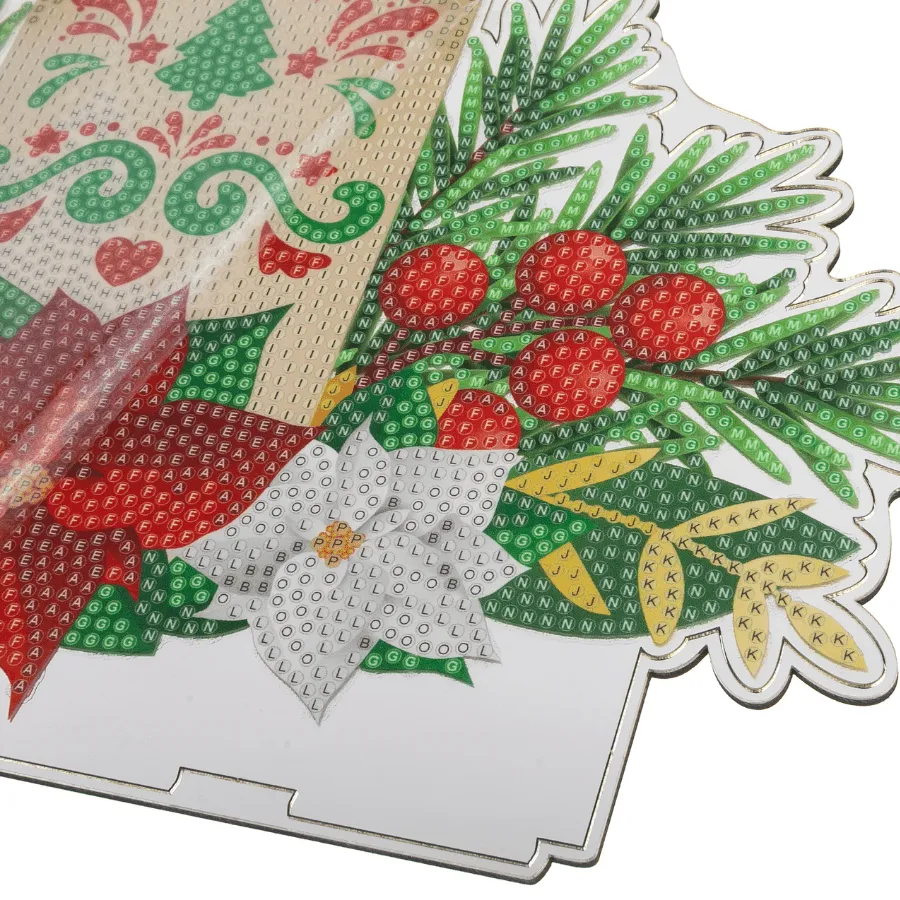 Craft Buddy Crystal Art Christmas Candle decoratiekit spiegel