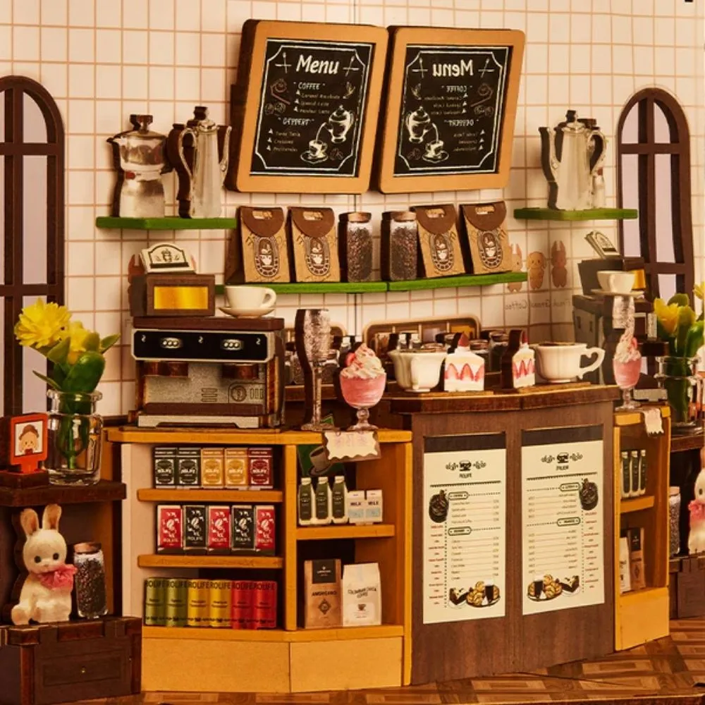 Figured'Art Vakantiecafé Book Nook Bouwpakket met LED