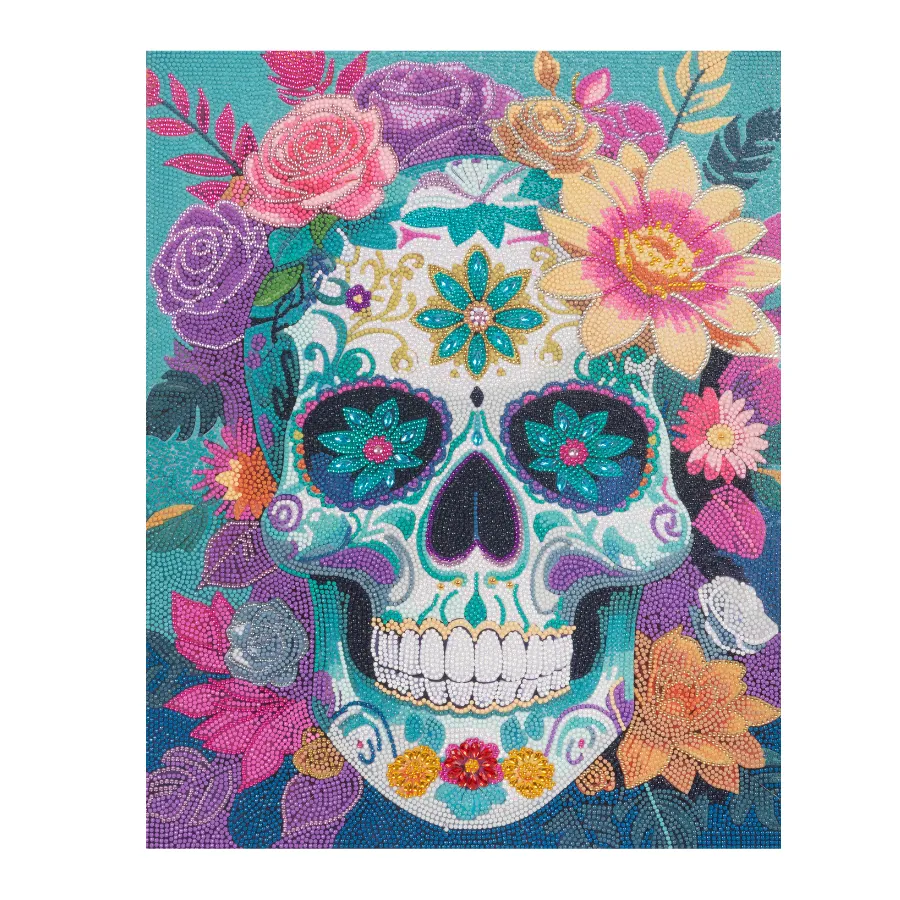Craft Buddy Crystal Art Sparkling Skull diamond painting 40x50cm