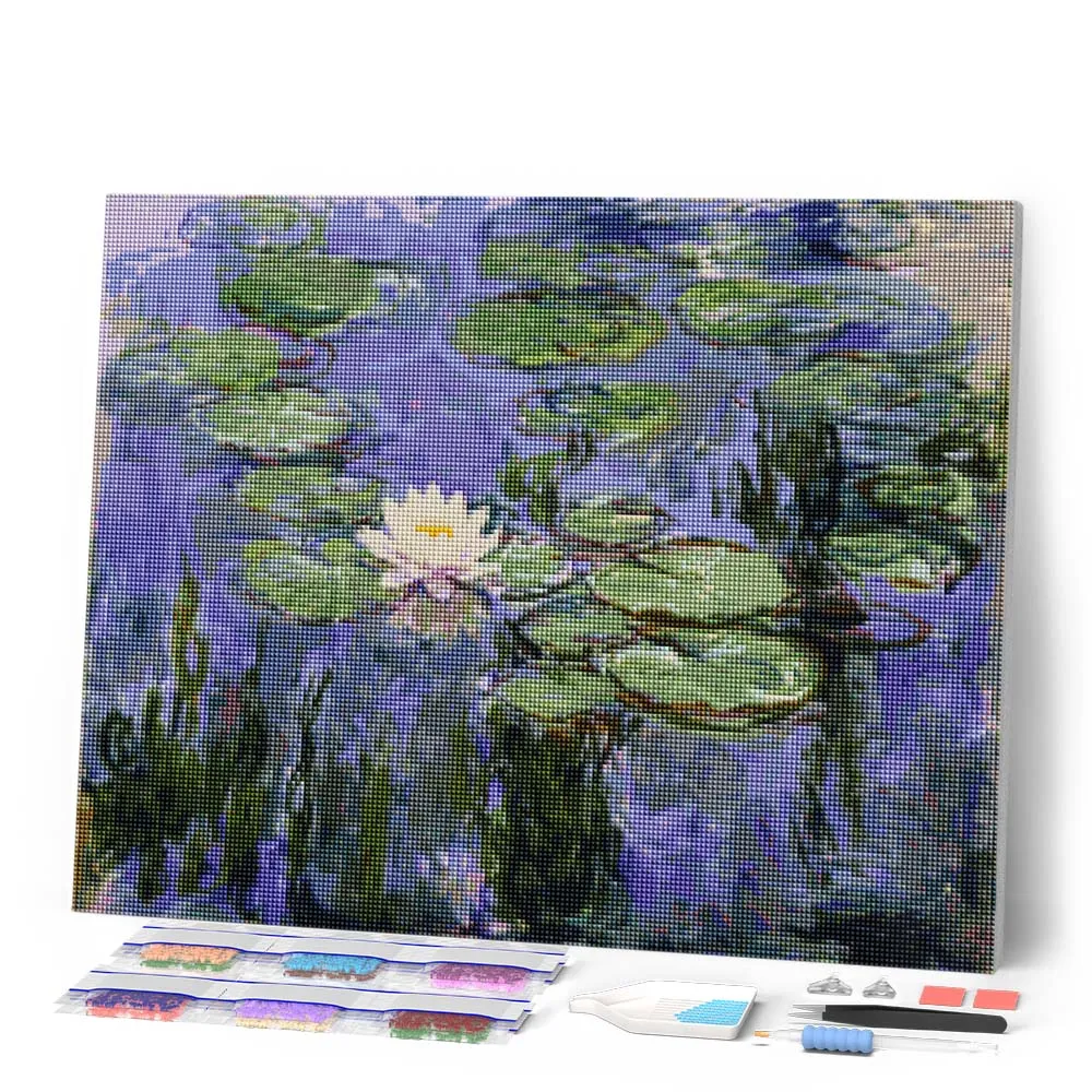 Figured'Art Monet Waterlelies 1915 diamond painting 40x50 cm full drill