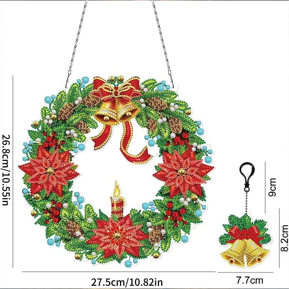 Figured'Art Kroon diamond painting deurhanger 27x28 cm met LED