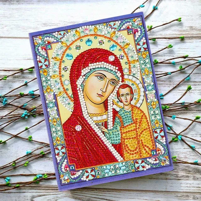 Figured'Art Maagd Maria met Jezus diamond painting boek A5 50p