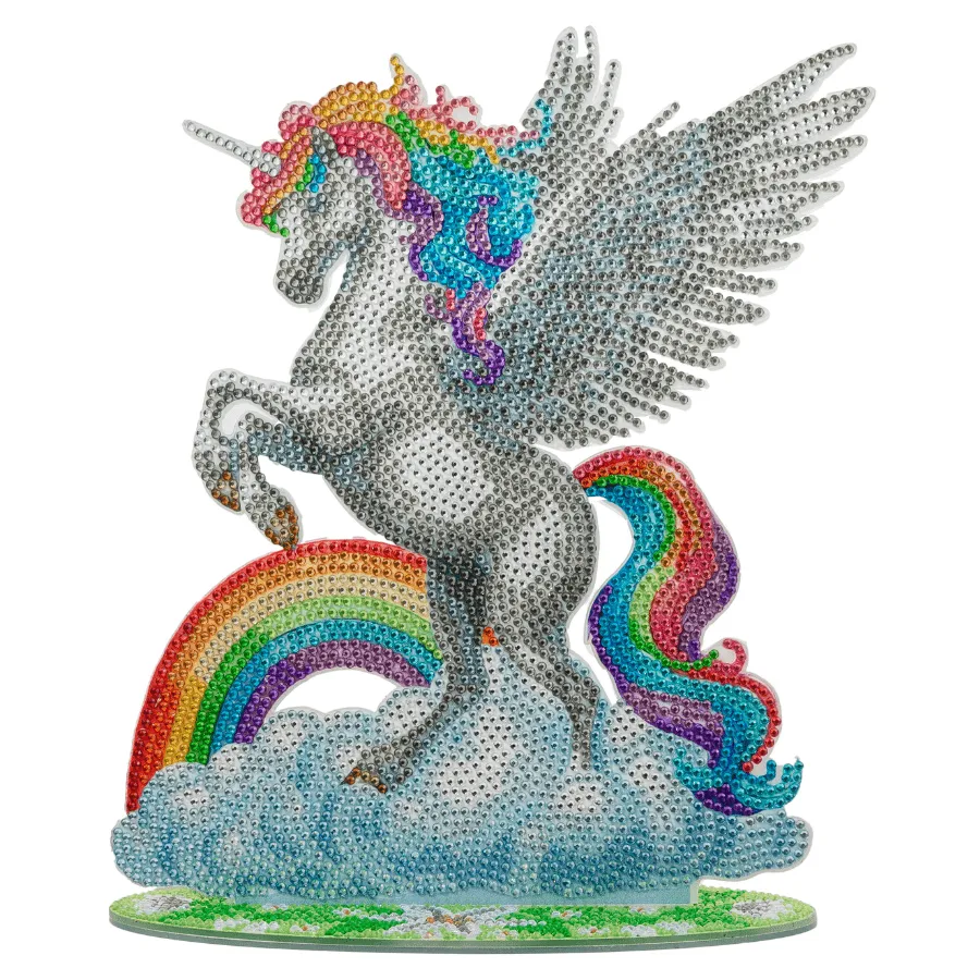 Craft Buddy Crystal Art Unicorn houten decoratie 20x25cm