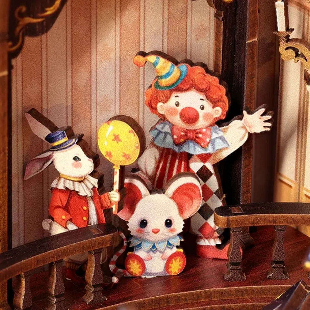 Figured'Art 3D Puzzel Dierenkermis 413 stukjes muziekdoos led