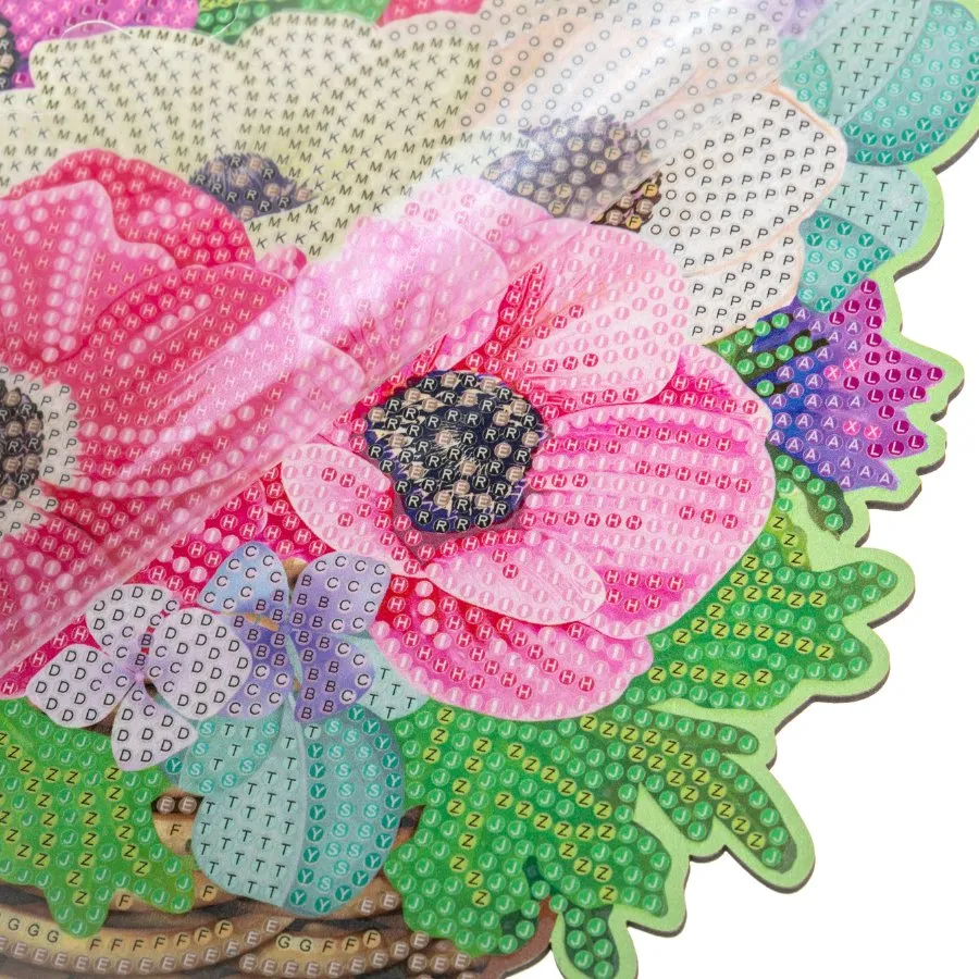 Craft Buddy Crystal Art Spring Flower Basket decoratie 30cm