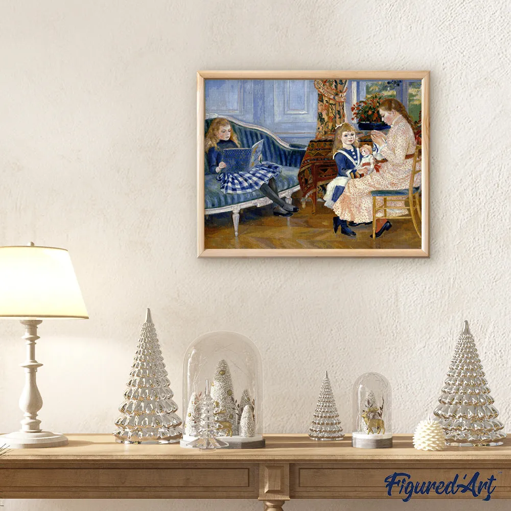 Figured'Art Kindermiddag in Wargemont diamond painting Renoir