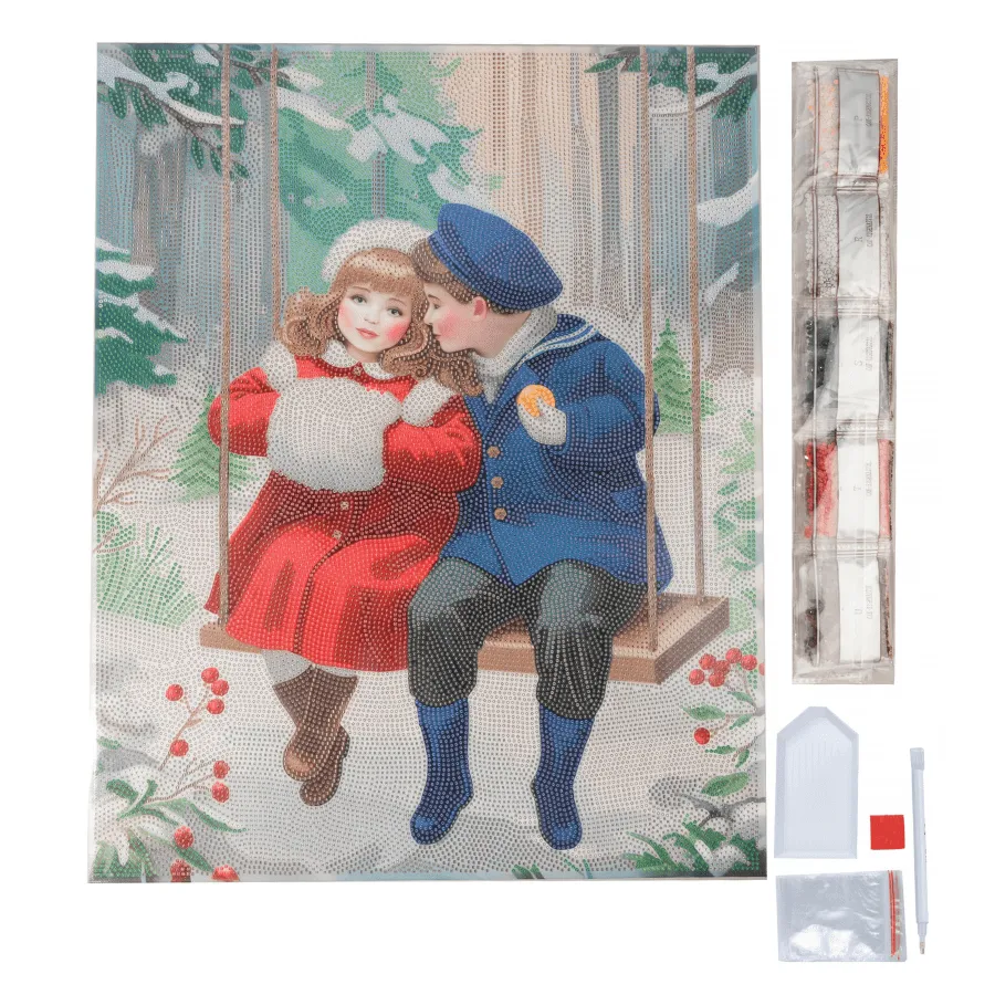 Craft Buddy Winter Secrets diamond painting canvas 40x50cm