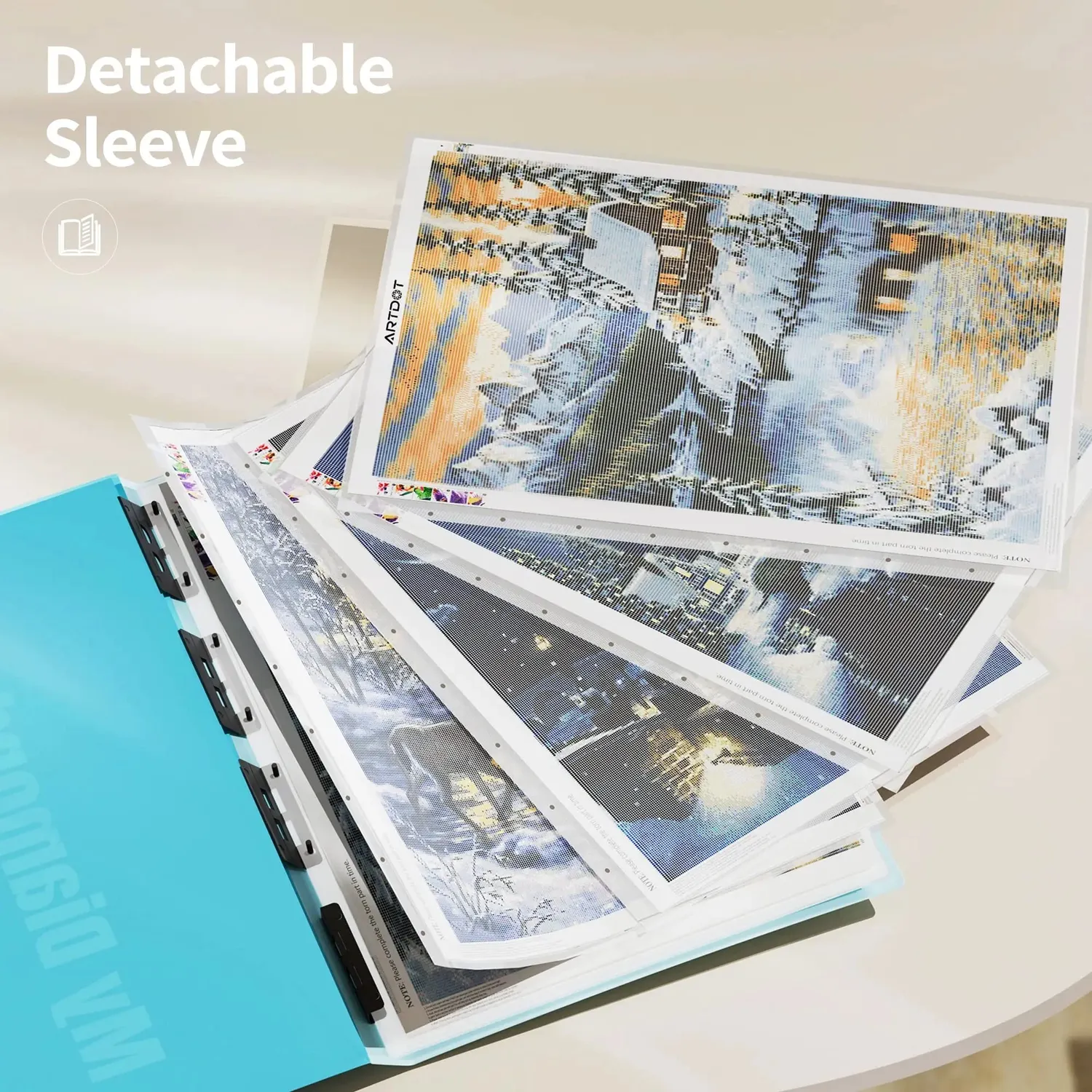 ARTDOT A1 opbergboek diamond painting 26 stuks