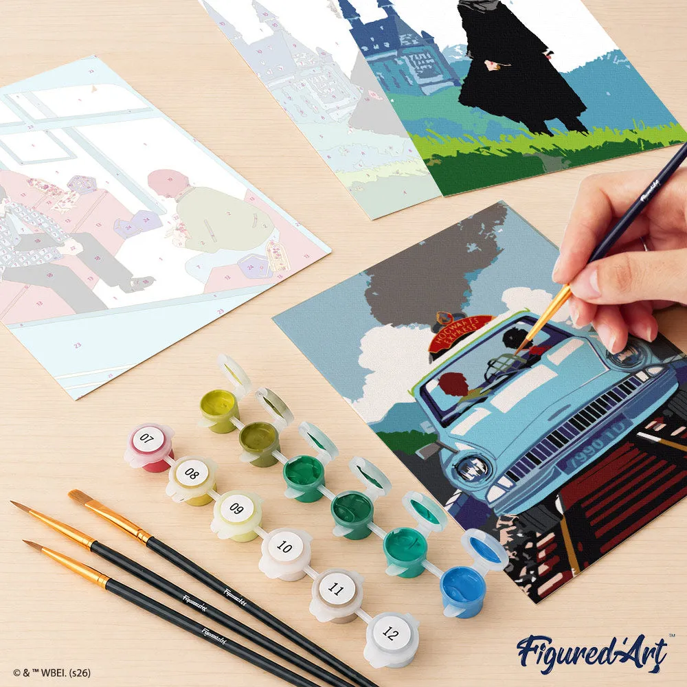 Figured'Art Harry Potter Zweinstein schilderen op nummer 15x20cm 6st