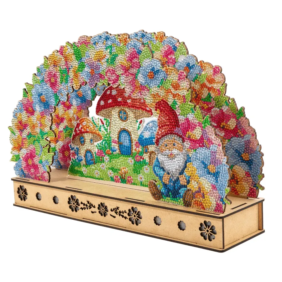 Craft Buddy Crystal Art Light Up Floral Burst 3D LED Scene