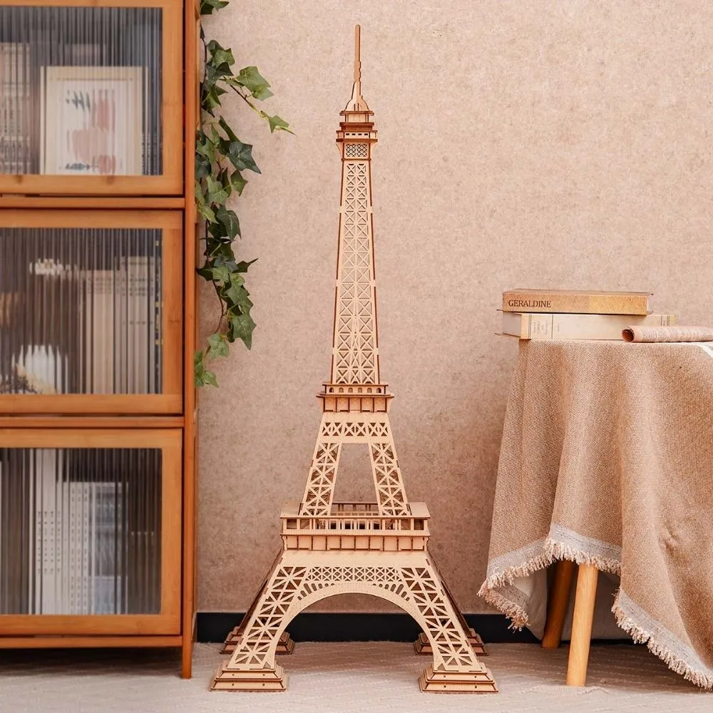 Figured'Art Eiffeltoren Plus 3D puzzel houten 191 stukjes