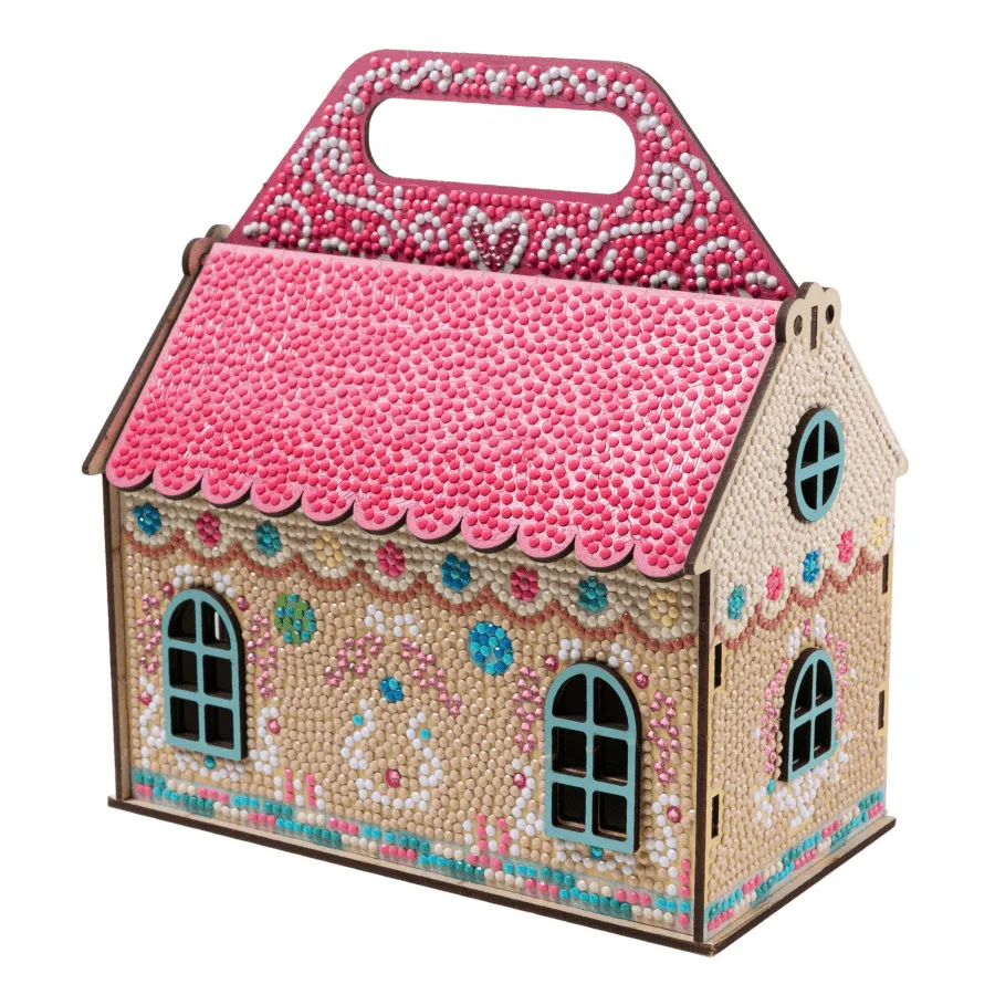 Craft Buddy Crystal Art Easter House diamond painting huisje 18cm