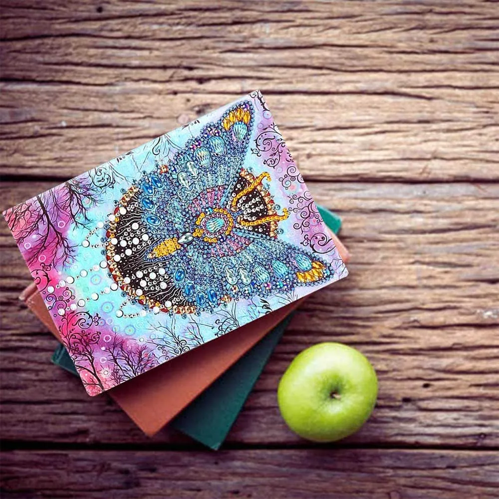 Figured'Art Vlinder notitieboek diamond painting A5 64 pagina's
