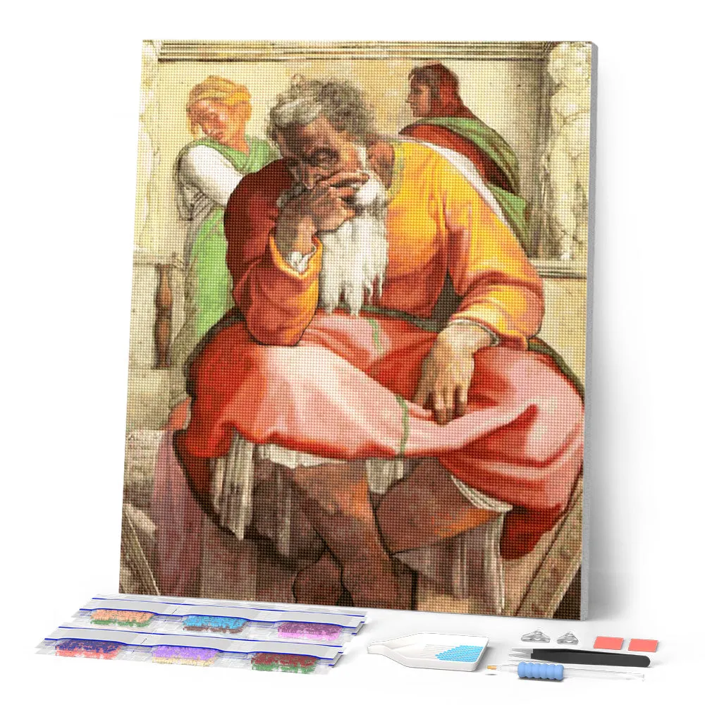 Figured'Art Jeremia Michelangelo diamond painting 40x50cm vierkant