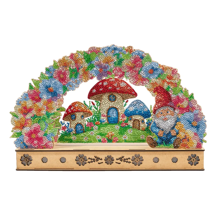 Craft Buddy Crystal Art Light Up Floral Burst 3D LED Scene