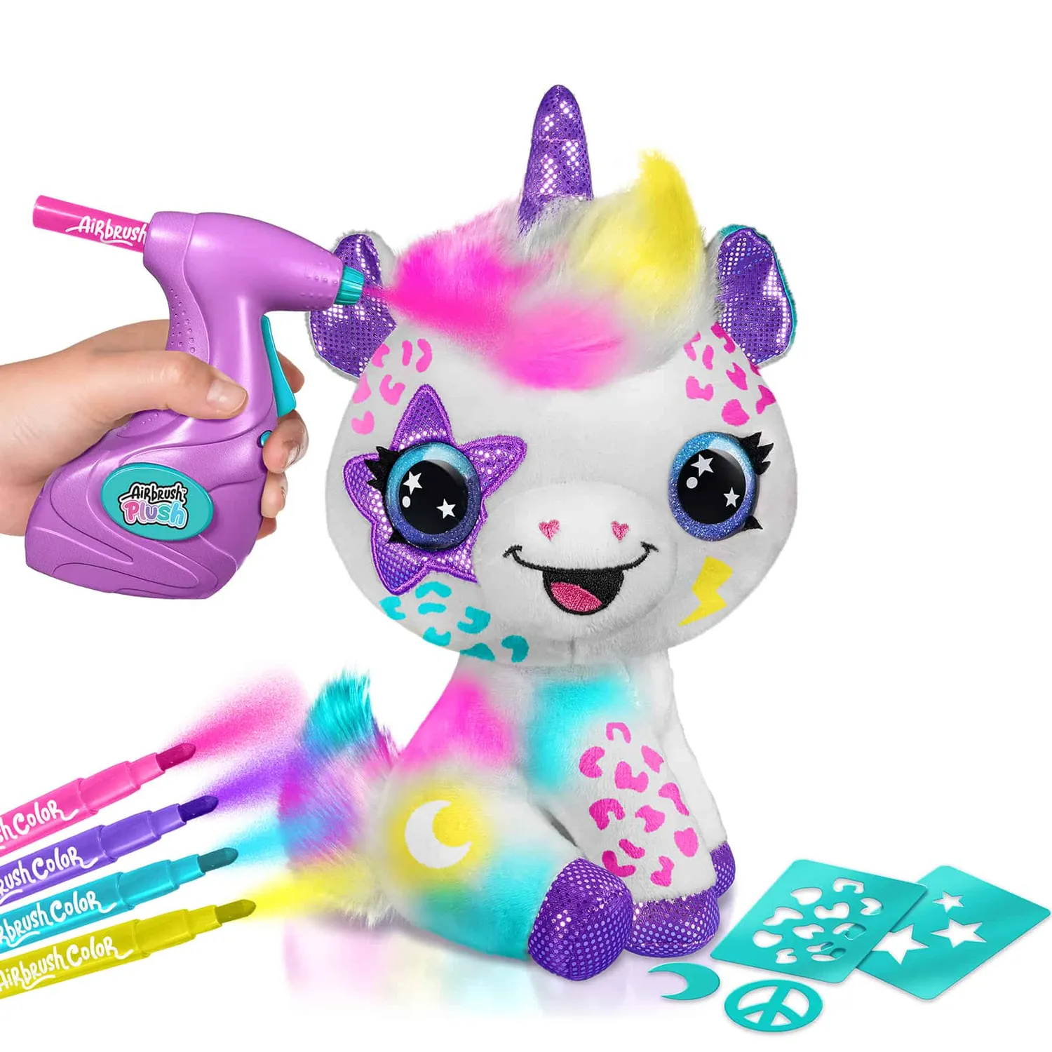 Canal Toys Airbrush Plush Unicorn knuffel washbaar