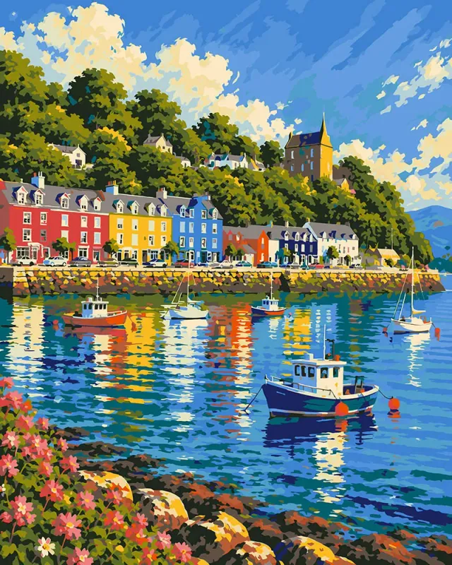 Figured'Art Haven van Tobermory schilderen op nummer 40x50 cm