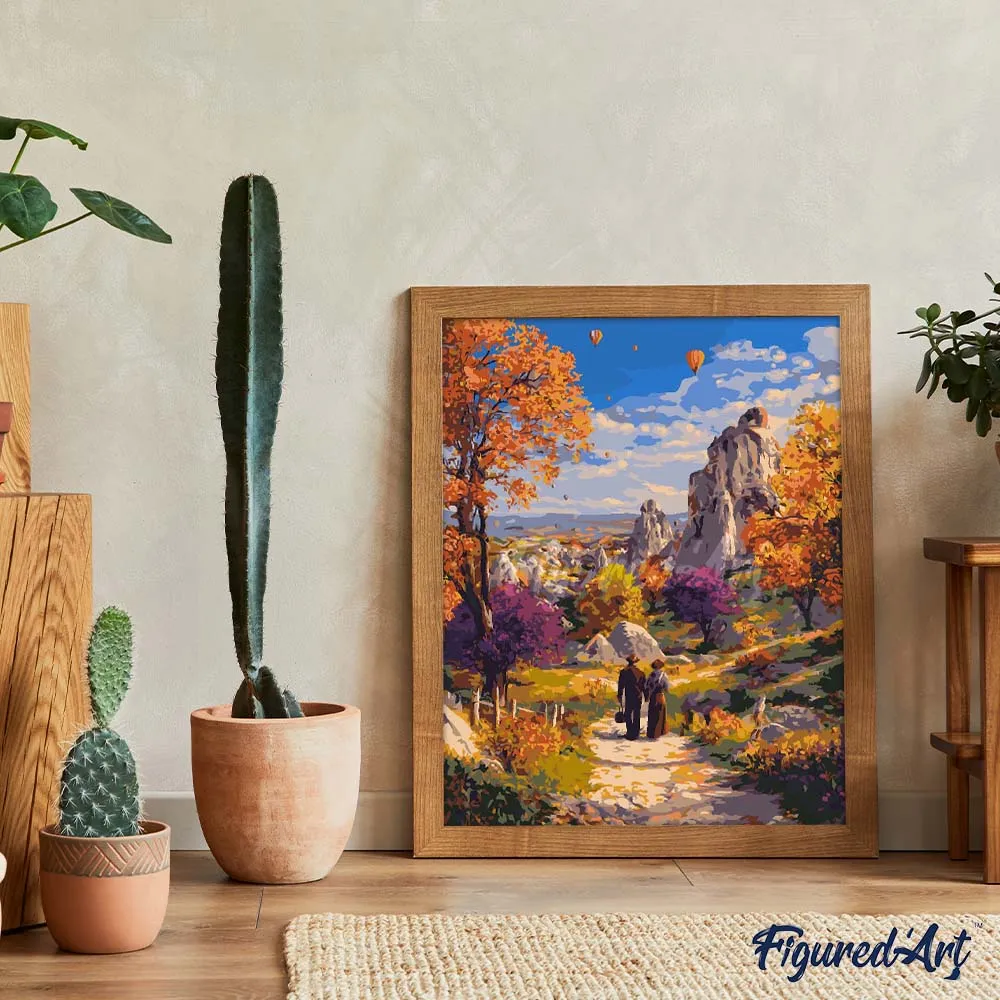 Figured'Art Romantische herfst Cappadocië nummer 40x50 herfst