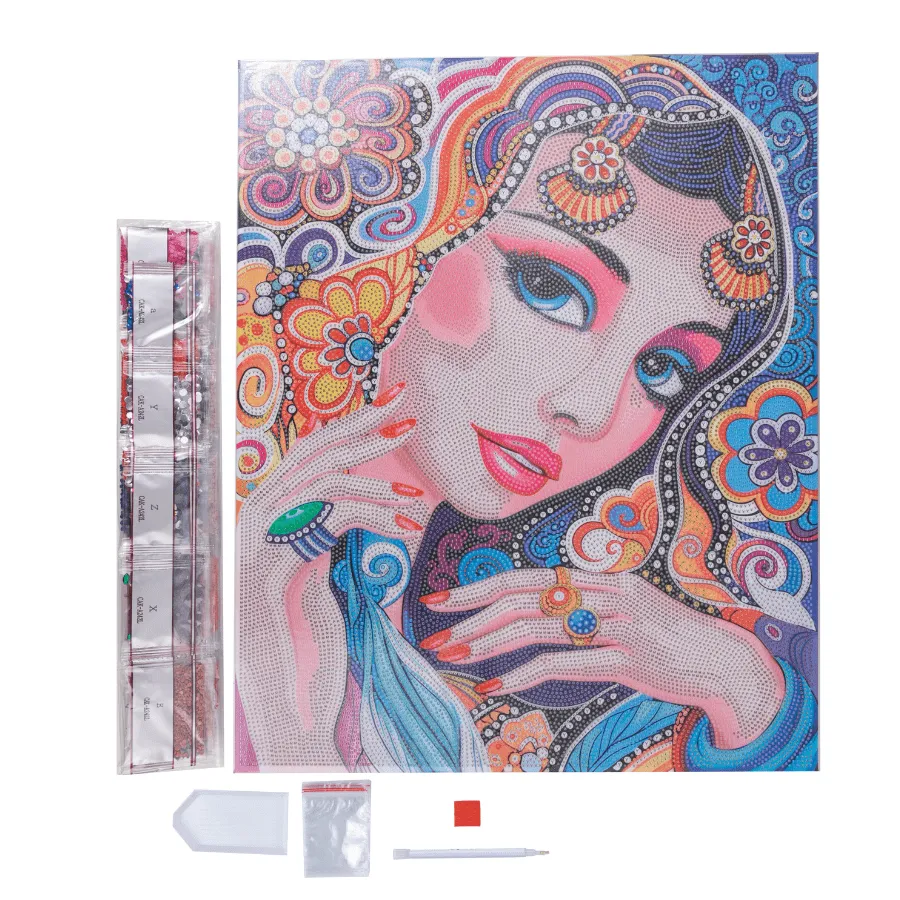 Craft Buddy Crystal Art Maharani canvas 40x50cm full crystal