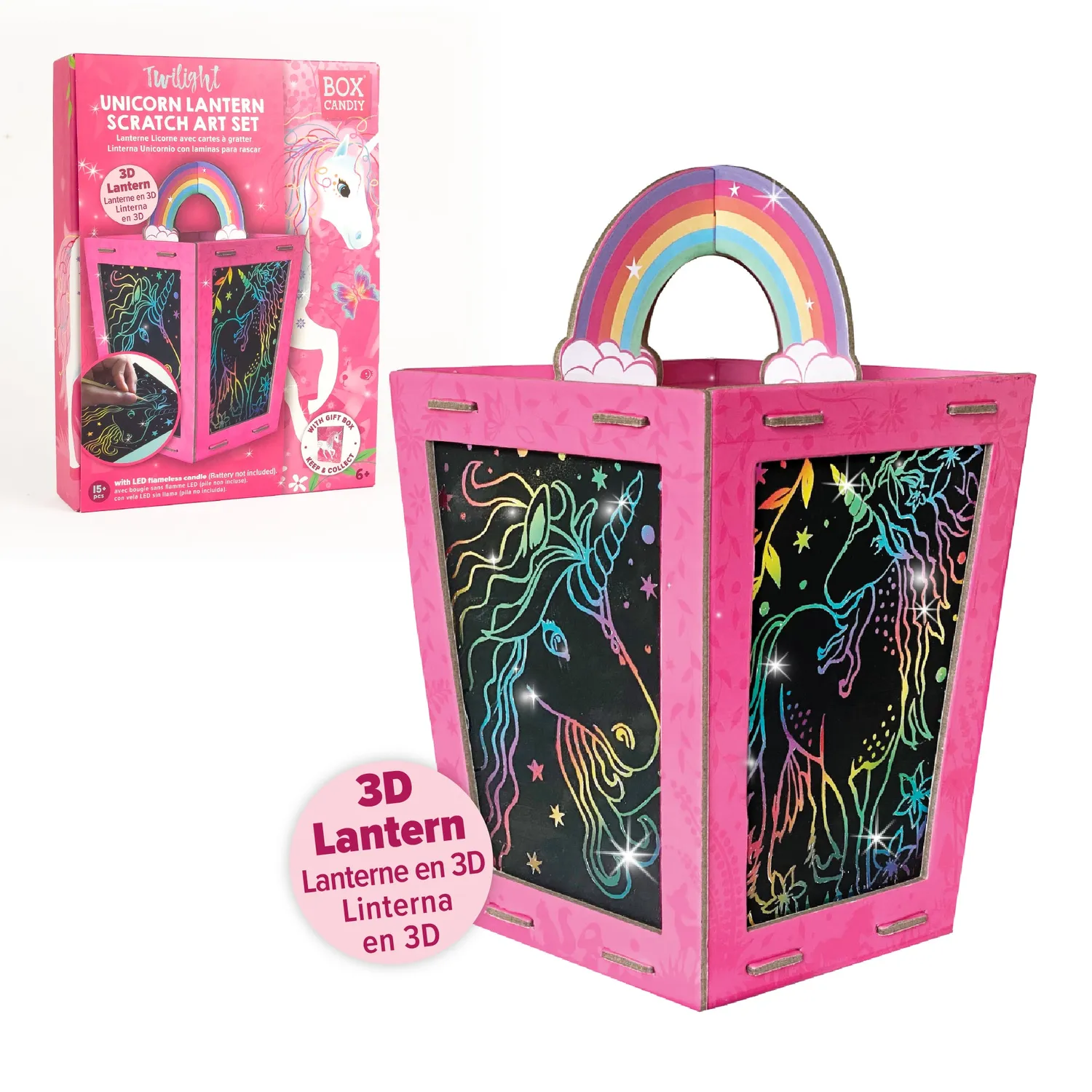 Box Candiy Twilight Unicorn Lantern kras lantaarn