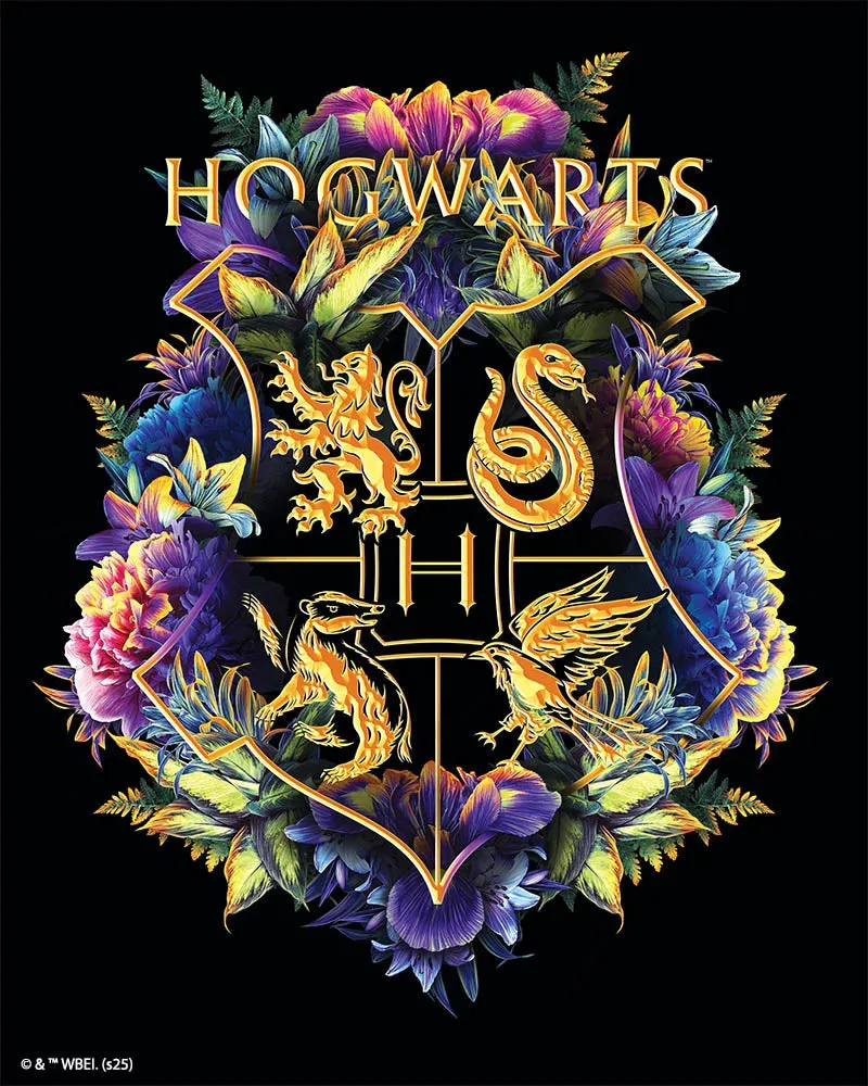 Figured'Art Harry Potter Bloemenwapen van Hogwarts diamond painting 40x50cm
