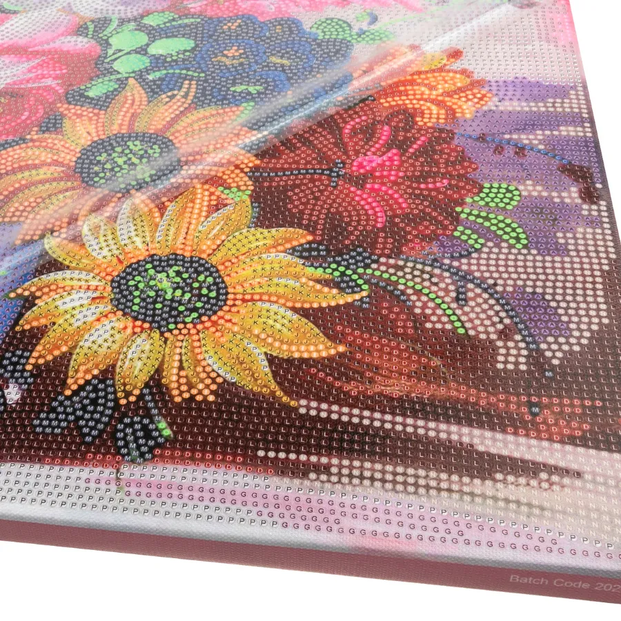 Craft Buddy Crystal Art Elegant Blooms canvas 50x40 cm lijst