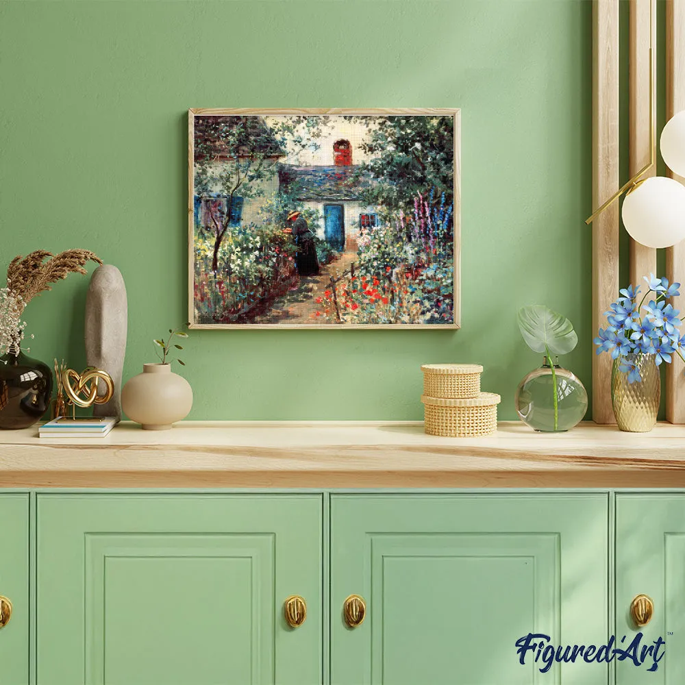 Figured'Art The Flower Garden diamond painting 40x50 cm impressionisme