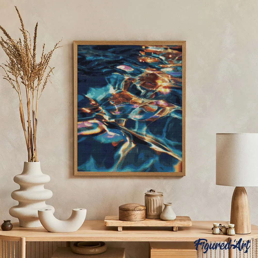 Figured'Art Gouden Lichtbrekingen diamond painting 40x50 cm full drill