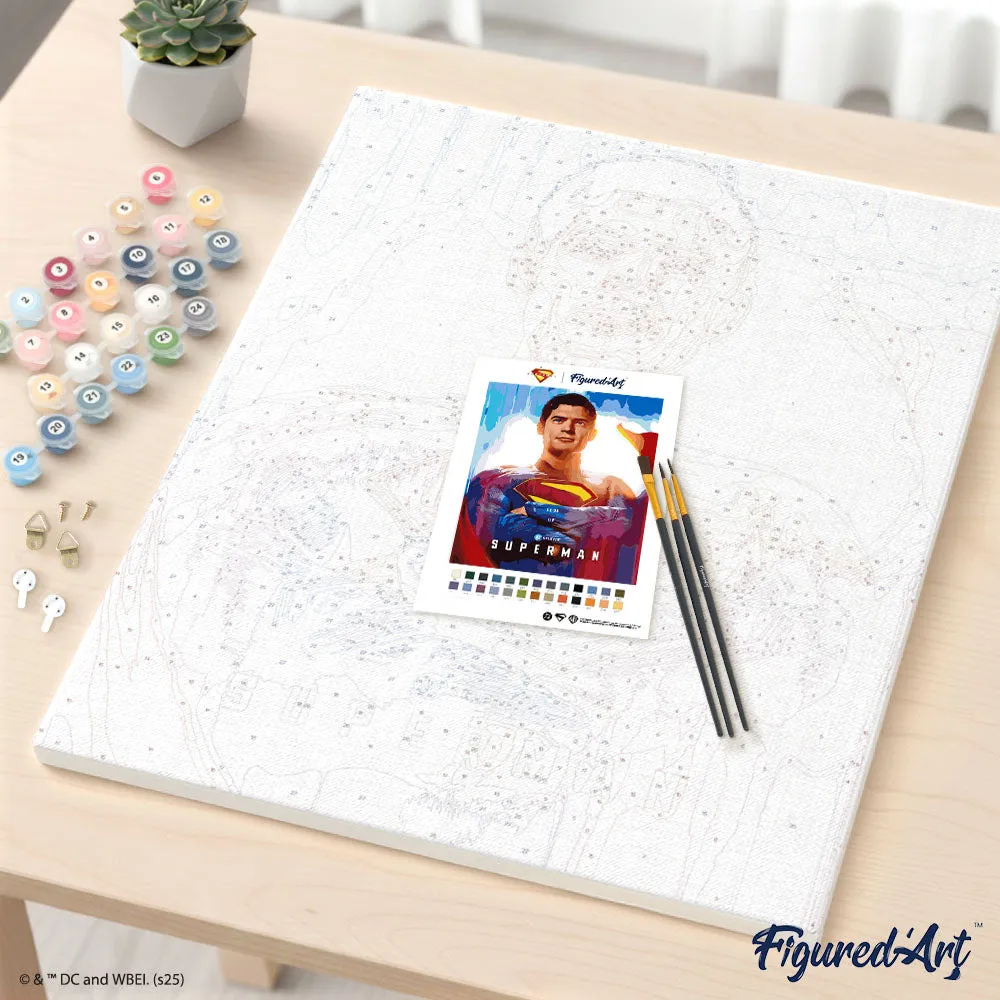Figured'Art Superman 2025 Poster schilderen op nummer 40x50 cm