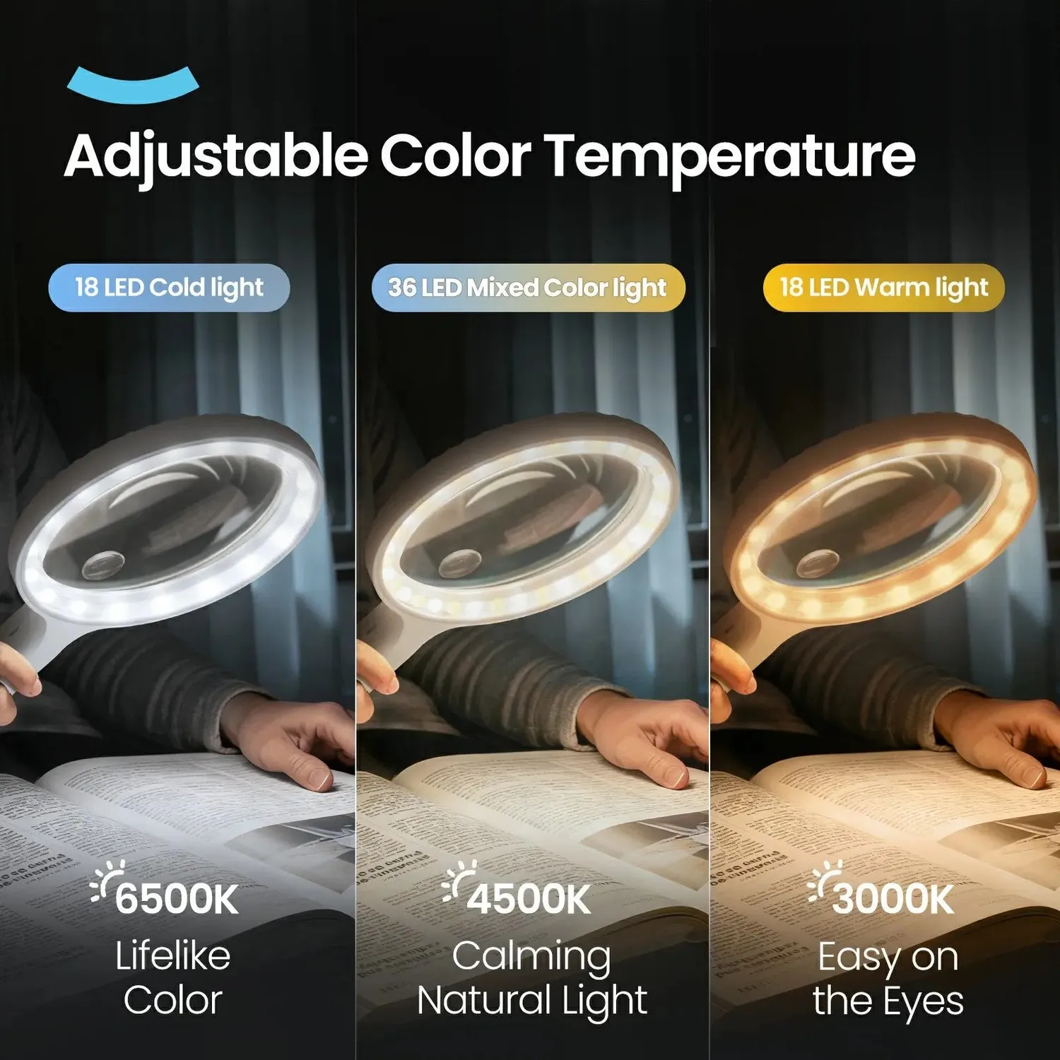 ARTDOT Vergrootglas met Licht Oplaadbaar 140 mm Dimbaar