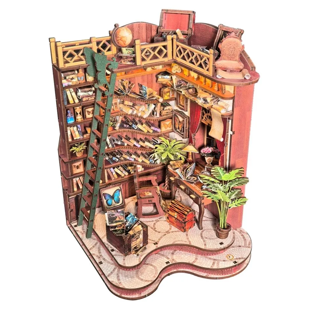Figured'Art Kronkelsteegje Bibliotheek miniatuurhuisje LED 260-delig
