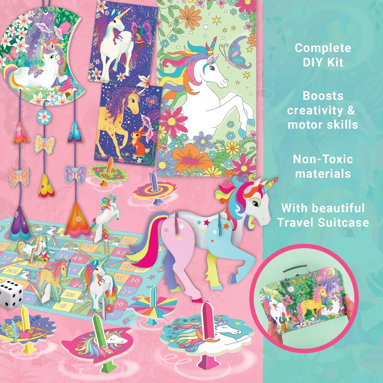 Box Candiy Unicorn Adventures Activity knutselset 20-delig