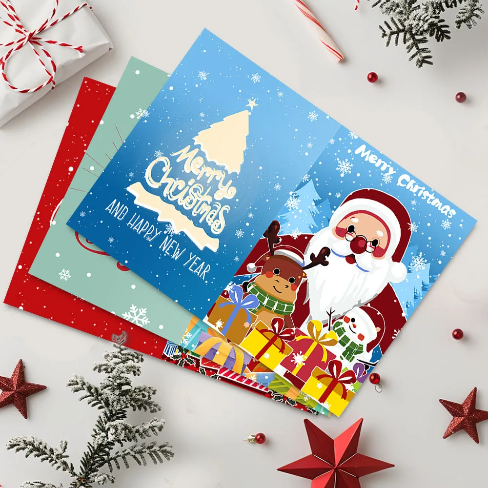Figured'Art Serie 3 schilderen op nummer kerstkaarten 6 stuks