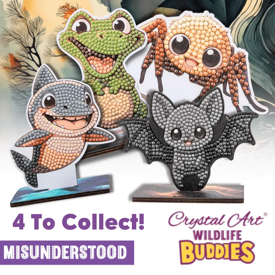 Craft Buddy Wildlife Buddies Bat diamond painting figuur vleermuis