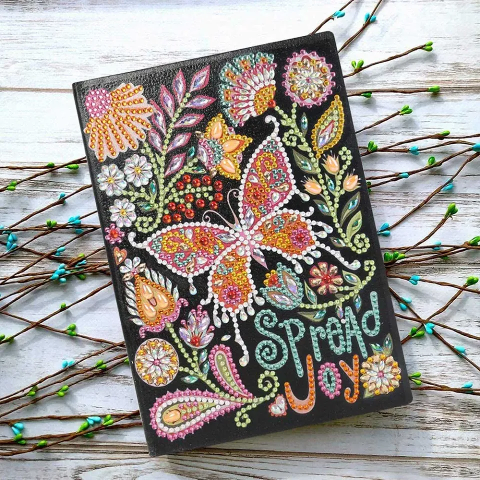 Figured'Art Diamond Painting Boek Verspreid de Vreugde A5 50 pagina's rond