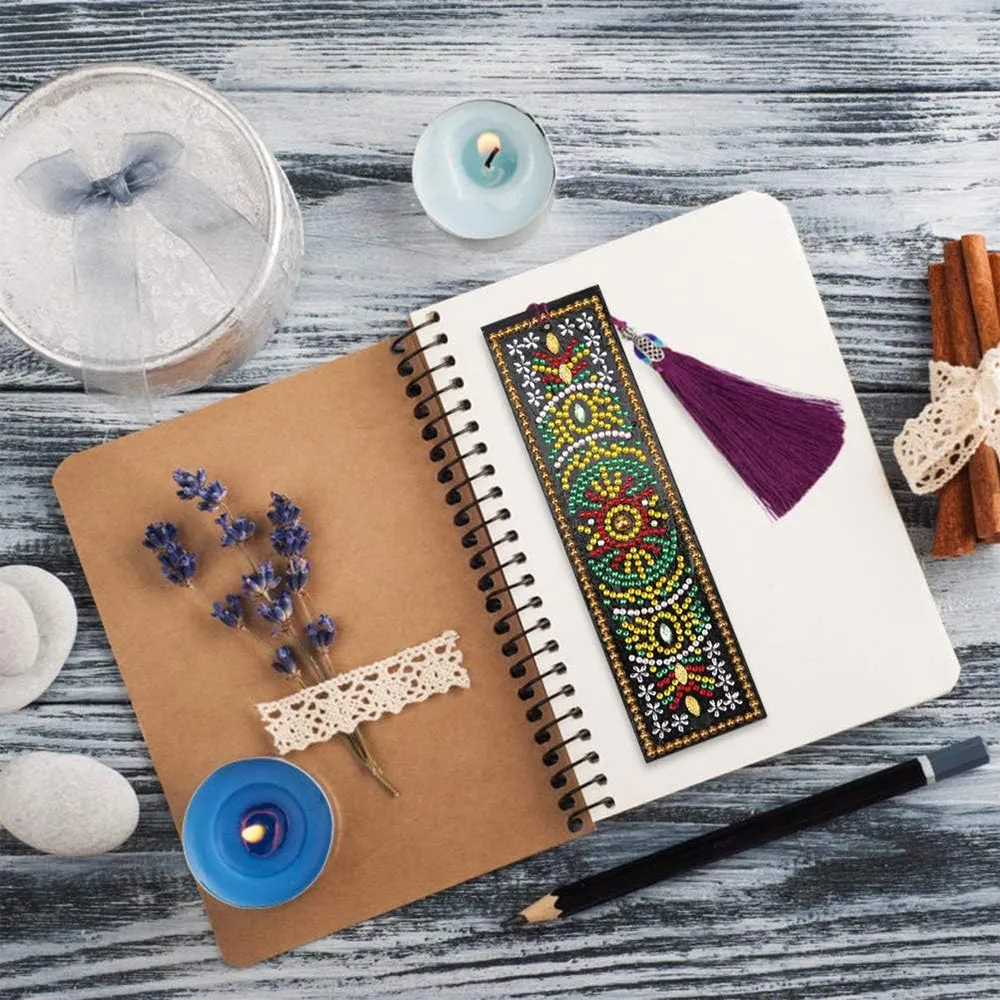 Figured'Art Mandala diamond painting boekenlegger 21x6cm glans