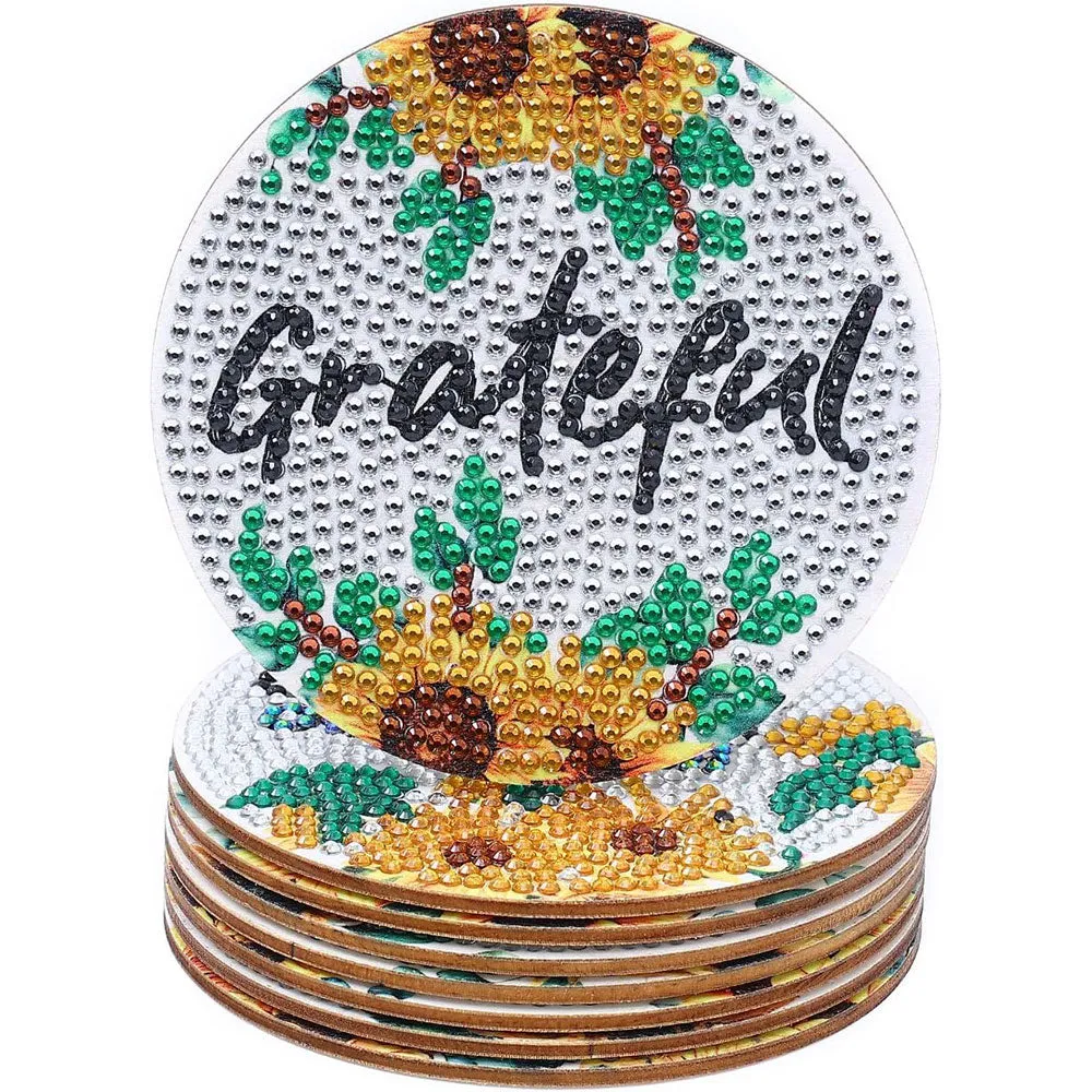 Figured'Art Home Sweet Home Diamond Painting Onderzetters 10x10 8st