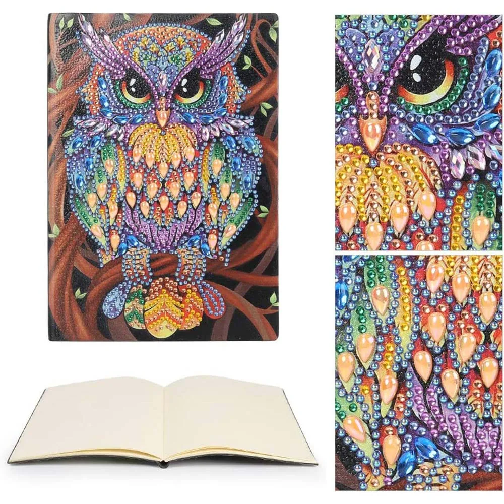 Figured'Art Uil diamond painting boek A5 50 pagina's