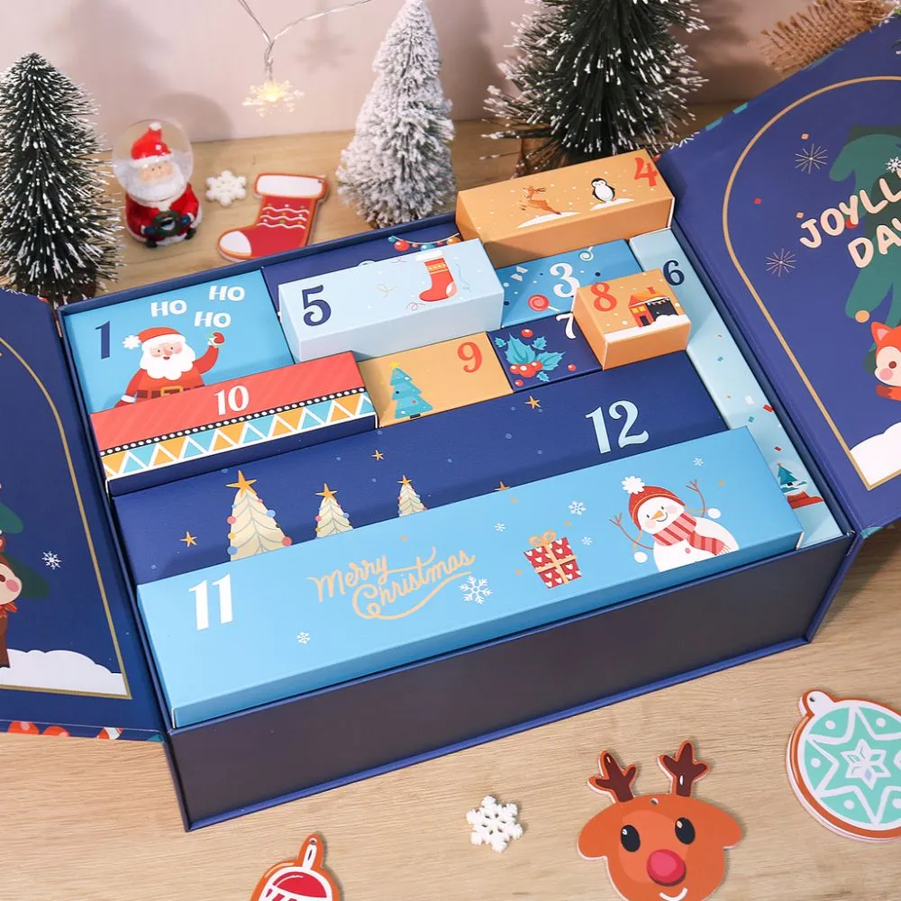Figured'Art Gezellig & Feestelijk adventskalender schilderen op nummer blauw